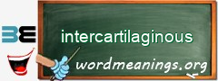 WordMeaning blackboard for intercartilaginous
